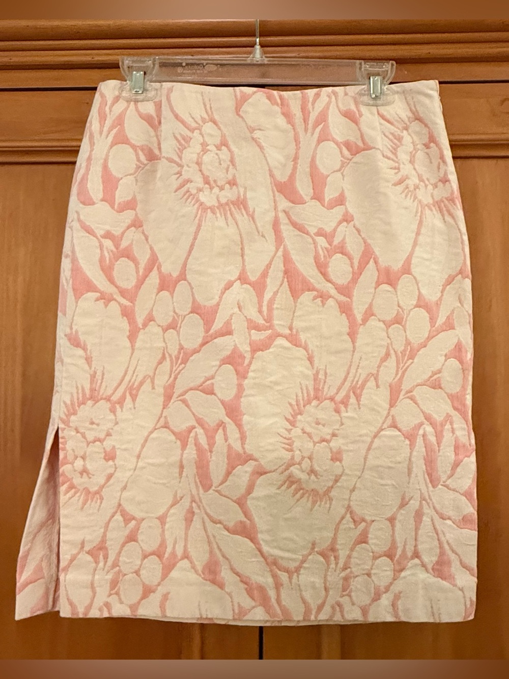 J.Crew Woven Jacquard Floral Skirt with Side Slit 8